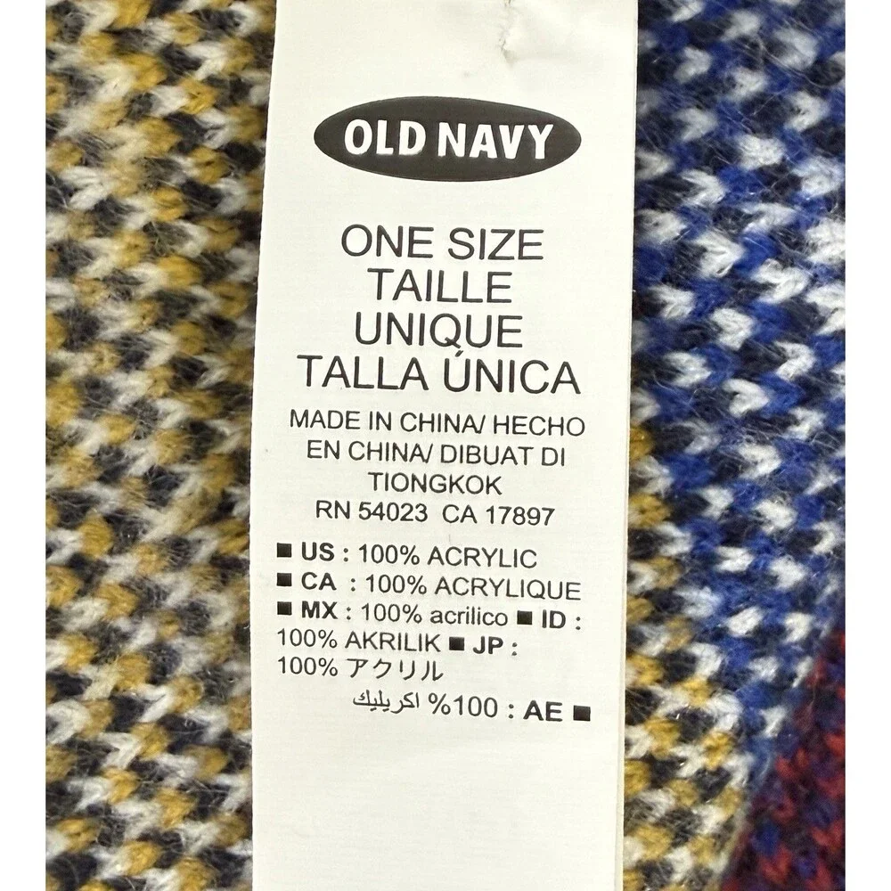 Old Navy‎ Southwestern Tribal Geometric Blanket Scarf Shawl Wrap Boho Aztec